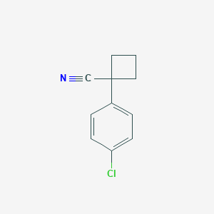 molecular formula C11H10ClN B019029 1-(4-氯苯基)环丁烷甲腈 CAS No. 28049-61-8