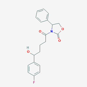 molecular formula C20H20FNO4 B019037 3-[5-(4-氟苯基)-5-羟基-1-氧戊基]-4-苯基-2-恶唑烷酮 CAS No. 439080-96-3