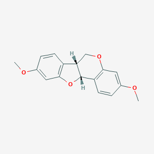molecular formula C17H16O4 B190395 同翅豆素 CAS No. 606-91-7
