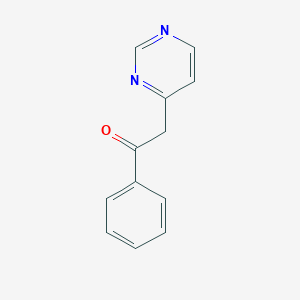 molecular formula C12H10N2O B019047 1-苯基-2-嘧啶-4-基乙酮 CAS No. 36912-83-1