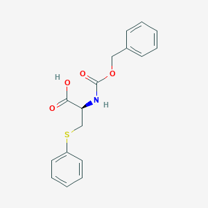 molecular formula C17H17NO4S B019064 CBZ-S-苯基-L-半胱氨酸 CAS No. 159453-24-4