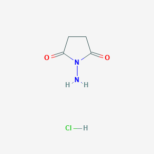 molecular formula C4H7ClN2O2 B019079 N-氨基琥珀酰亚胺盐酸盐 CAS No. 108906-15-6