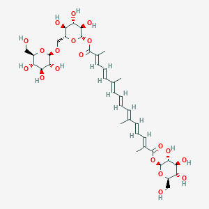 molecular formula C38H54O19 B190857 藏红花二氢双糖苷酯 CAS No. 55750-84-0