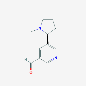 molecular formula C11H14N2O B019093 S-尼古丁-5-甲醛 CAS No. 852238-97-2