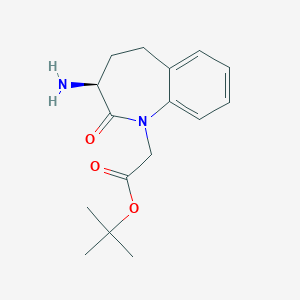 B019094 (S)-tert-Butyl 2-(3-amino-2-oxo-2,3,4,5-tetrahydro-1H-benzo[b]azepin-1-yl)acetate CAS No. 109010-60-8