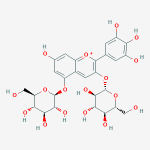 molecular formula C27H31O17Cl B190952 德尔菲 CAS No. 17670-06-3