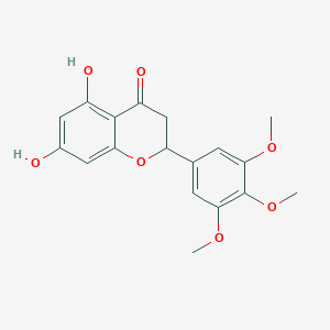 molecular formula C18H18O7 B191044 5,7-二羟基-3',4',5'-三甲氧基黄烷酮 CAS No. 62252-10-2