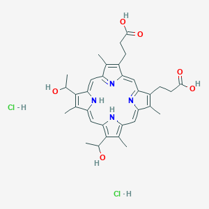 molecular formula C34H38N4O6·2HCl B191386 血卟啉二盐酸盐 CAS No. 17696-69-4