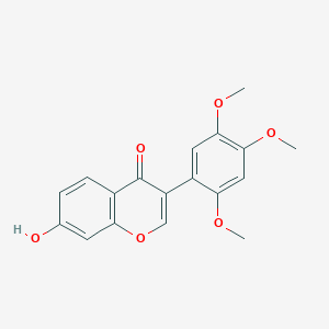 molecular formula C18H16O6 B191434 7-羟基-2',4',5'-三甲氧基异黄酮 CAS No. 29096-94-4