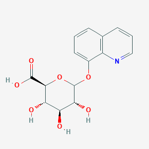 molecular formula C15H15NO7 B191523 8-Hydroxyquinoline glucuronide CAS No. 14683-61-5