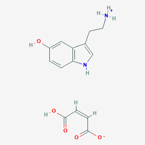 B191533 3-(2-Ammonioethyl)-5-hydroxy-1H-indolium maleate CAS No. 18525-25-2