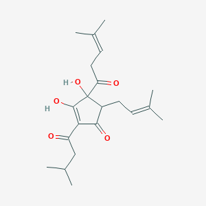 molecular formula C21H30O5 B191587 异葎草酮 CAS No. 25522-96-7