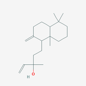 molecular formula C20H34O B191683 1-Naphthalenepropanol, alpha-ethenyldecahydro-alpha,5,5,8a-tetramethyl-2-methylene- CAS No. 106631-38-3
