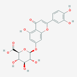 molecular formula C21H18O12 B191770 木犀草素 7-葡萄糖醛酸苷 CAS No. 29741-10-4