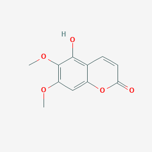 molecular formula C11H10O5 B019184 5-Hydroxy-6,7-dimethoxychromen-2-one CAS No. 28449-62-9