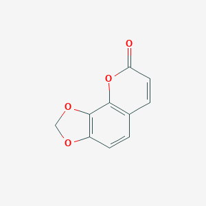 B191875 8H-1,3-Dioxolo[4,5-h][1]benzopyran-8-one CAS No. 4361-93-7