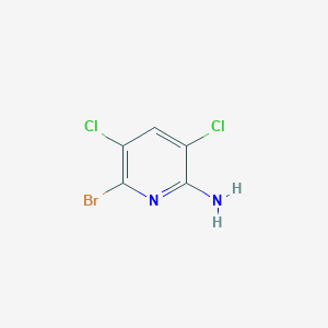 molecular formula C5H3BrCl2N2 B019188 6-Bromo-3,5-dichloropyridin-2-amine CAS No. 105751-20-0