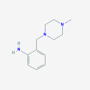 molecular formula C12H19N3 B019190 2-[(4-Methylpiperazin-1-yl)methyl]aniline CAS No. 19577-84-5