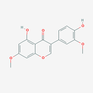 molecular formula C17H14O6 B192012 5,4'-Dihydroxy-7,3'-dimethoxyisoflavone CAS No. 104668-88-4