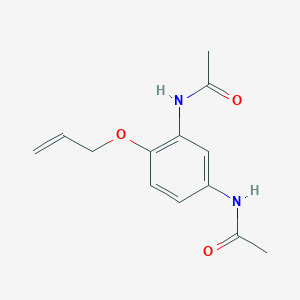 molecular formula C13H16N2O3 B019204 Acetanilide, 3'-acetamido-4'-allyloxy- CAS No. 101651-51-8