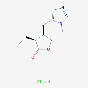 molecular formula C11H17ClN2O2 B192109 盐酸毛果芸香碱 CAS No. 54-71-7