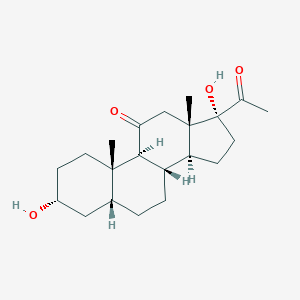 molecular formula C21H32O4 B192157 孕烷-3α,17α-二醇-11,20-二酮 CAS No. 641-78-1
