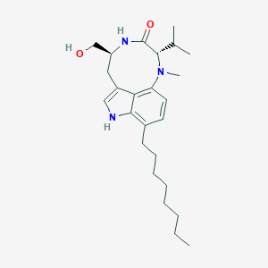 molecular formula C25H39N3O2 B019231 7-辛基吲哚内酯V CAS No. 109346-66-9