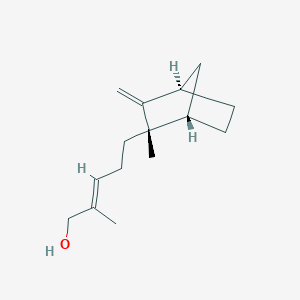 B192323 2-Methyl-5-((1S,2S,4R)-2-methyl-3-methylenebicyclo[2.2.1]heptan-2-yl)pent-2-en-1-ol CAS No. 11031-45-1