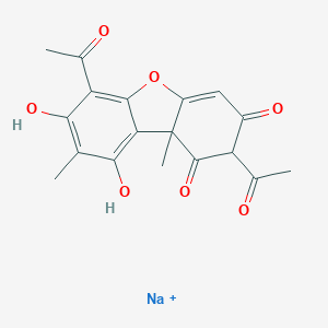 molecular formula C18H16NaO7+ B192403 乌斯纳酸钠 CAS No. 34769-44-3