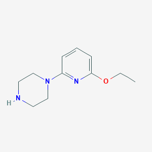 molecular formula C11H17N3O B019249 1-(6-乙氧基吡啶-2-基)哌嗪 CAS No. 108122-25-4