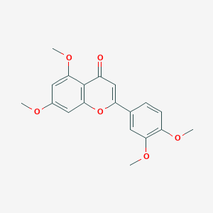 molecular formula C19H18O6 B192521 3',4',5,7-四甲氧基黄酮 CAS No. 855-97-0