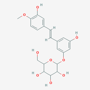 molecular formula C21H24O9 B192571 大黄素 CAS No. 155-58-8