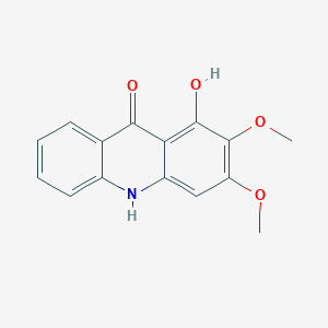 molecular formula C15H13NO4 B192681 9(10H)-吖啶酮，1-羟基-2,3-二甲氧基- CAS No. 17014-43-6