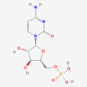 ((2R,3S,4S,5R)-5-(4-Amino-2-oxopyrimidin-1(2H)-yl)-3,4-dihydroxytetrahydrofuran-2-yl)methyl dihydrogen phosphate