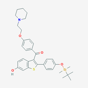 molecular formula C34H41NO4SSi B019279 4'-叔丁基二甲基甲硅烷基-6-羟基雷洛昔芬 CAS No. 174264-46-1