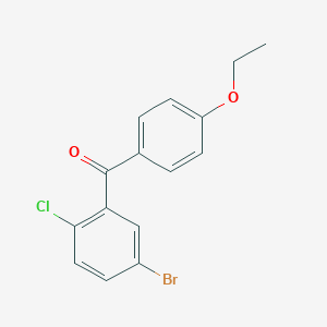 molecular formula C15H12BrClO2 B192855 （5-溴-2-氯苯基）（4-乙氧苯基）甲苯酮 CAS No. 461432-22-4