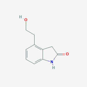 molecular formula C10H11NO2 B019303 4-(2-Hydroxyethyl)indolin-2-one CAS No. 139122-19-3