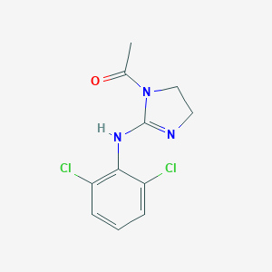 molecular formula C11H11Cl2N3O B193066 1-[2-(2,6-二氯苯胺基)-4,5-二氢咪唑-1-基]乙酮 CAS No. 54707-71-0