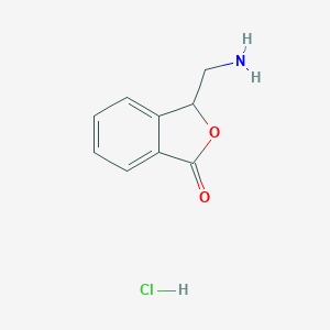 molecular formula C9H10ClNO2 B019311 3-(氨基甲基)异苯并呋喃-1(3H)-酮盐酸盐 CAS No. 35690-69-8