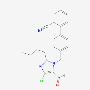 2-[4-[(2-Butyl-4-chloro-5-formylimidazol-1-yl)methyl]phenyl]benzonitrile