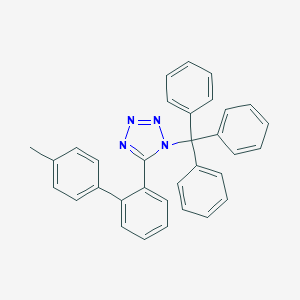 molecular formula C33H26N4 B193154 5-(4'-甲基-[1,1'-联苯]-2-基)-1-三苯甲基-1H-四唑 CAS No. 124750-53-4