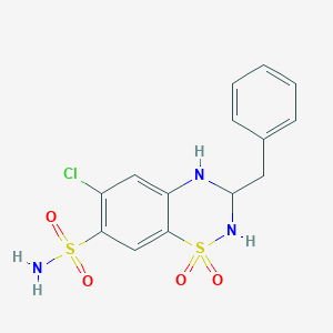 molecular formula C14H14ClN3O4S2 B019321 苄基氯噻嗪 CAS No. 1824-50-6