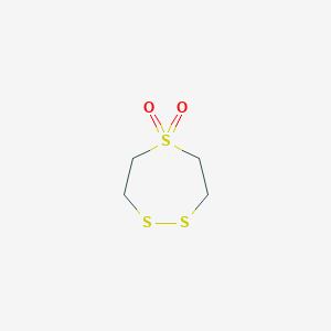 molecular formula C4H8O2S3 B019325 Bis(2-mercaptoethyl) Sulfone Disulfide CAS No. 145626-93-3