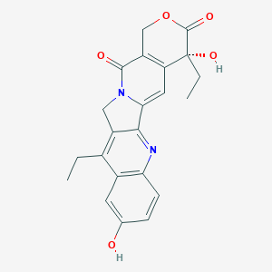 molecular formula C22H20N2O5 B193278 (19R)-10,19-Diethyl-7,19-dihydroxy-17-oxa-3,13-diazapentacyclo[11.8.0.02,11.04,9.015,20]henicosa-1(21),2,4(9),5,7,10,15(20)-heptaene-14,18-dione CAS No. 647852-82-2