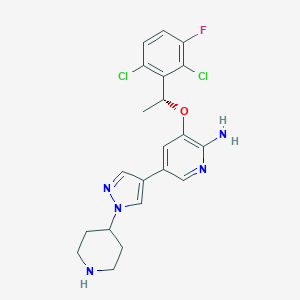 molecular formula C21H22Cl2FN5O B193316 Crizotinib CAS No. 877399-52-5