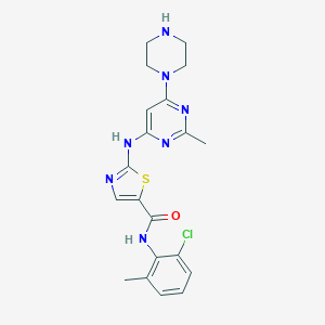 molecular formula C20H22ClN7OS B193331 N-去羟乙基达沙替尼 CAS No. 910297-51-7