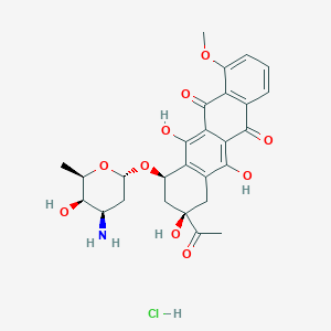 molecular formula C27H30ClNO10 B193335 盐酸柔红霉素 CAS No. 23541-50-6