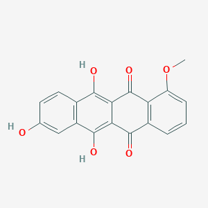 molecular formula C19H12O6 B193360 5,12-萘并醌，6,8,11-三羟基-1-甲氧基- CAS No. 64845-67-6