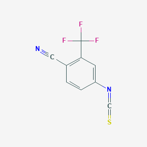 molecular formula C9H3F3N2S B193372 4-异硫氰酸酯-2-(三氟甲基)苯腈 CAS No. 143782-23-4