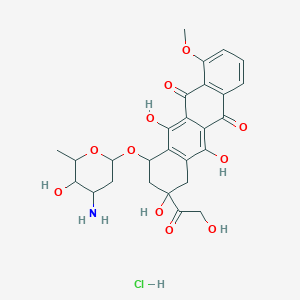 molecular formula C27H29NO11·HCl B193376 盐酸多柔比星 CAS No. 25316-40-9